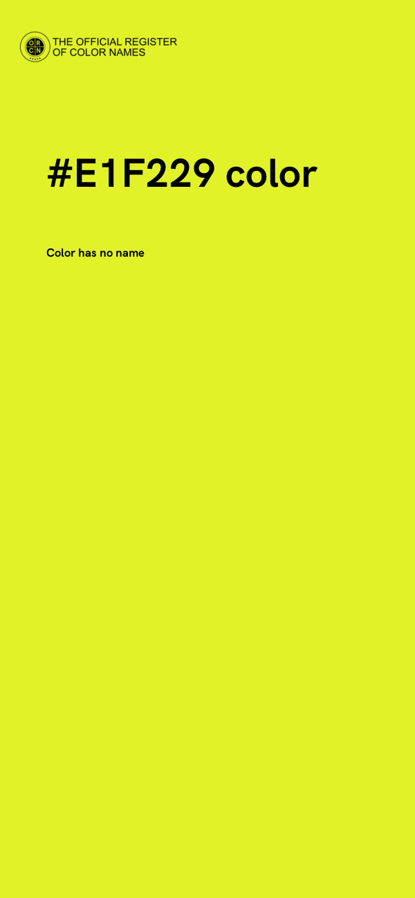 #E1F229 color image