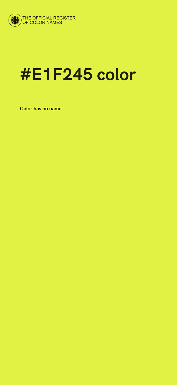 #E1F245 color image