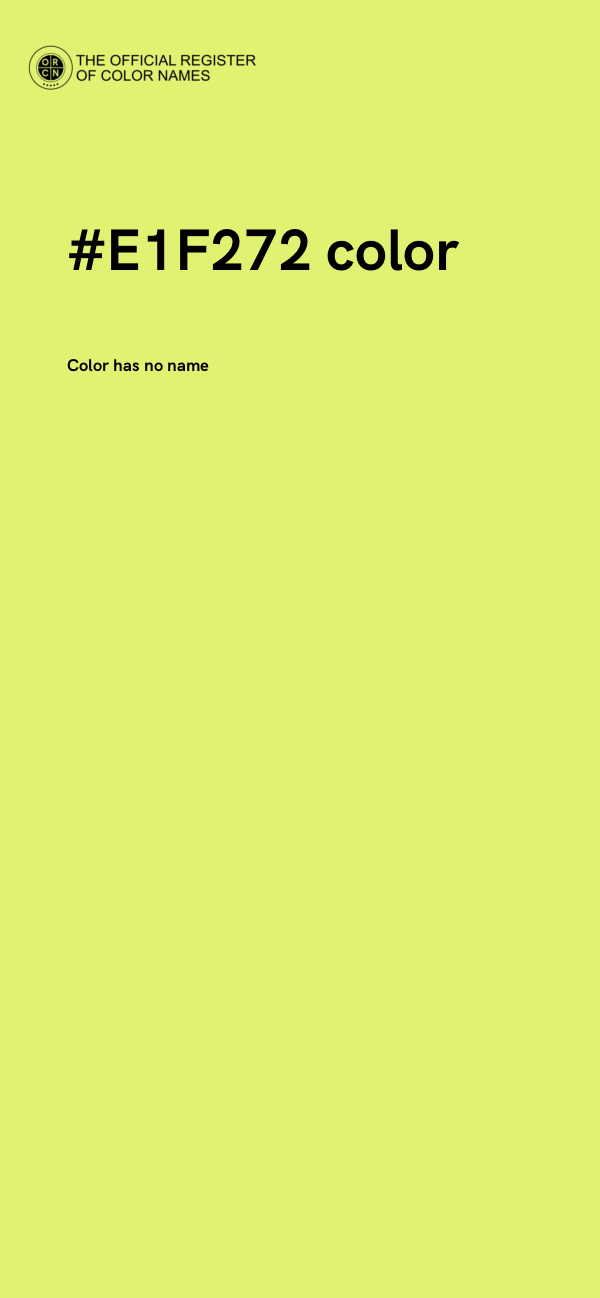#E1F272 color image