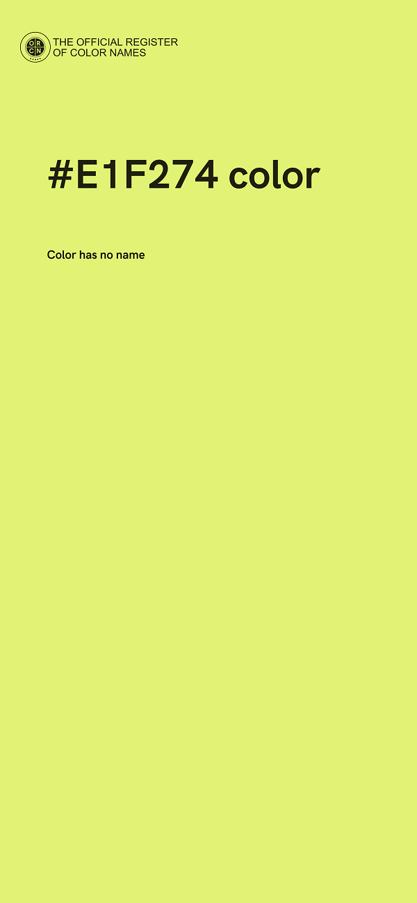 #E1F274 color image