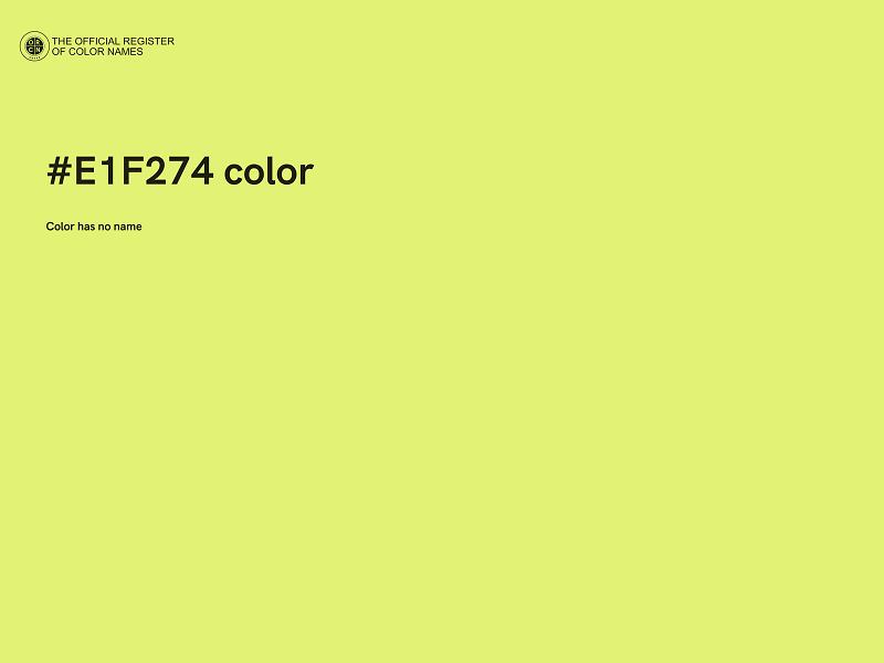#E1F274 color image