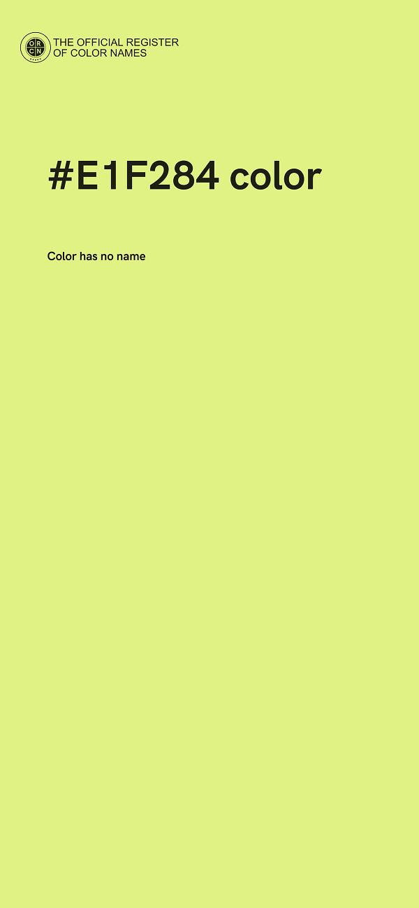 #E1F284 color image
