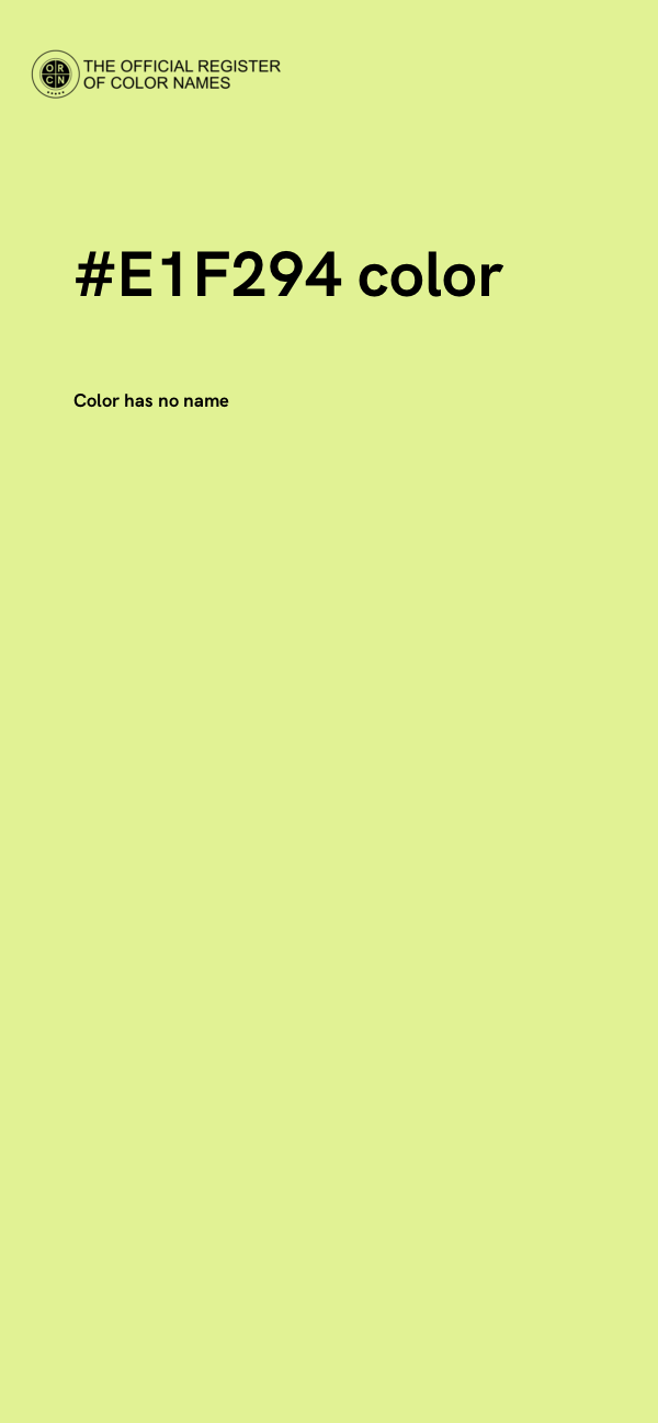 #E1F294 color image