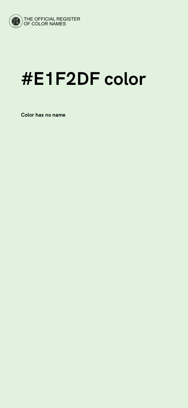 #E1F2DF color image