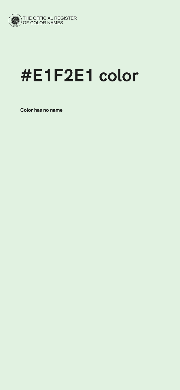 #E1F2E1 color image