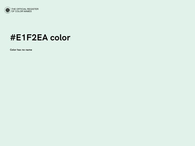 #E1F2EA color image