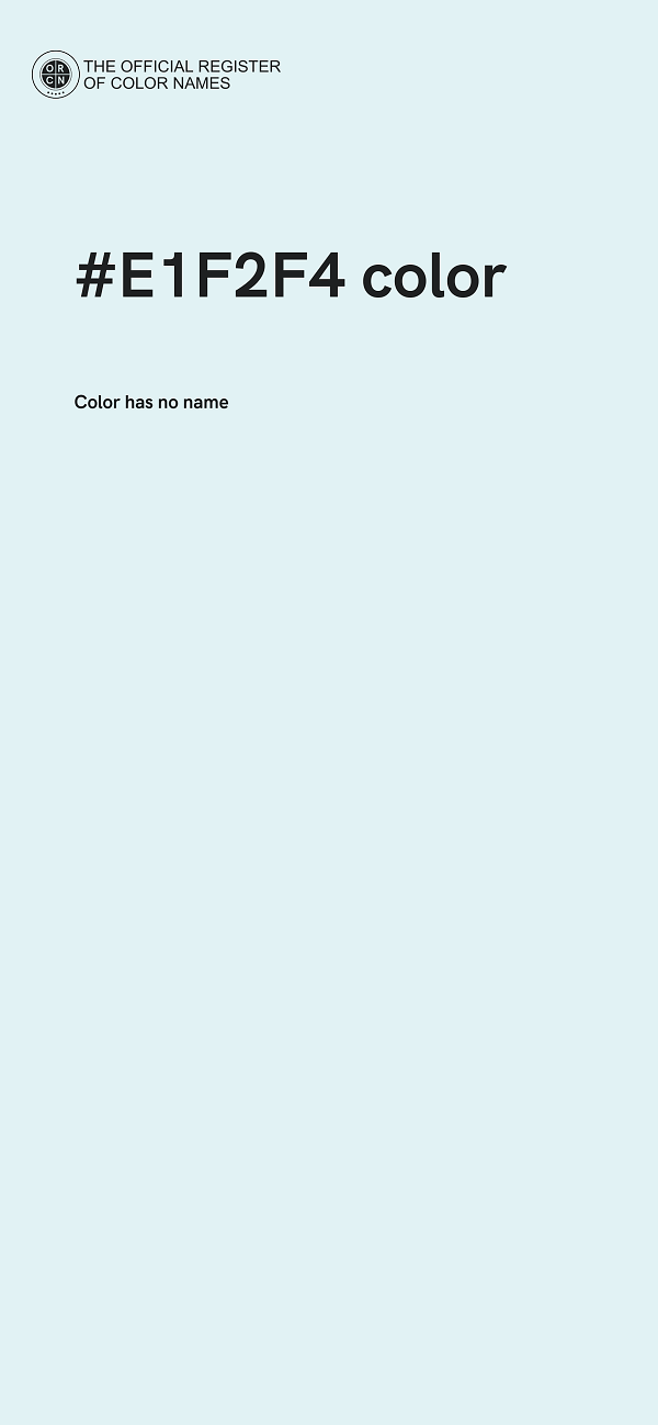 #E1F2F4 color image