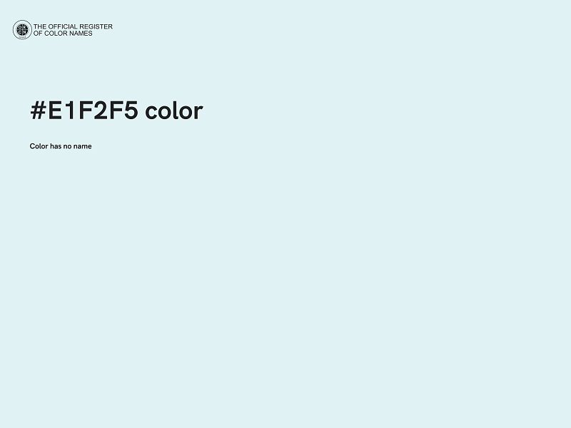 #E1F2F5 color image