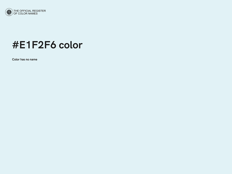 #E1F2F6 color image
