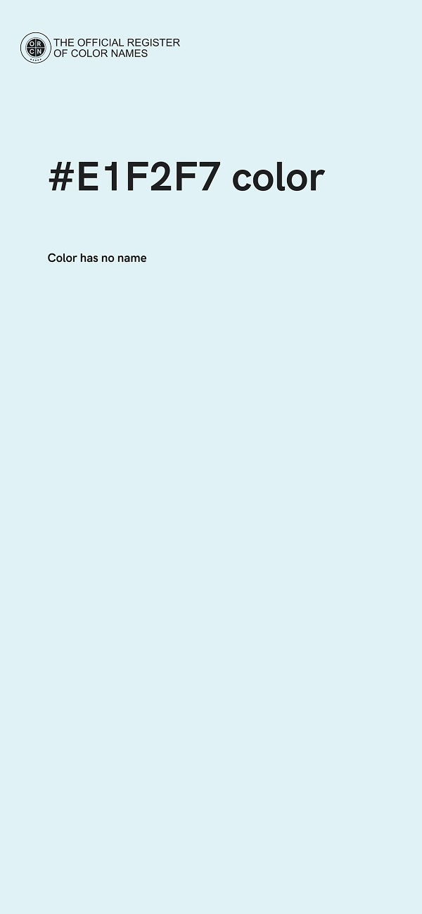 #E1F2F7 color image