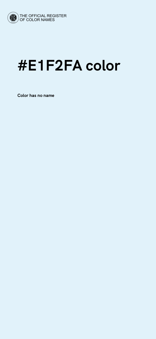 #E1F2FA color image