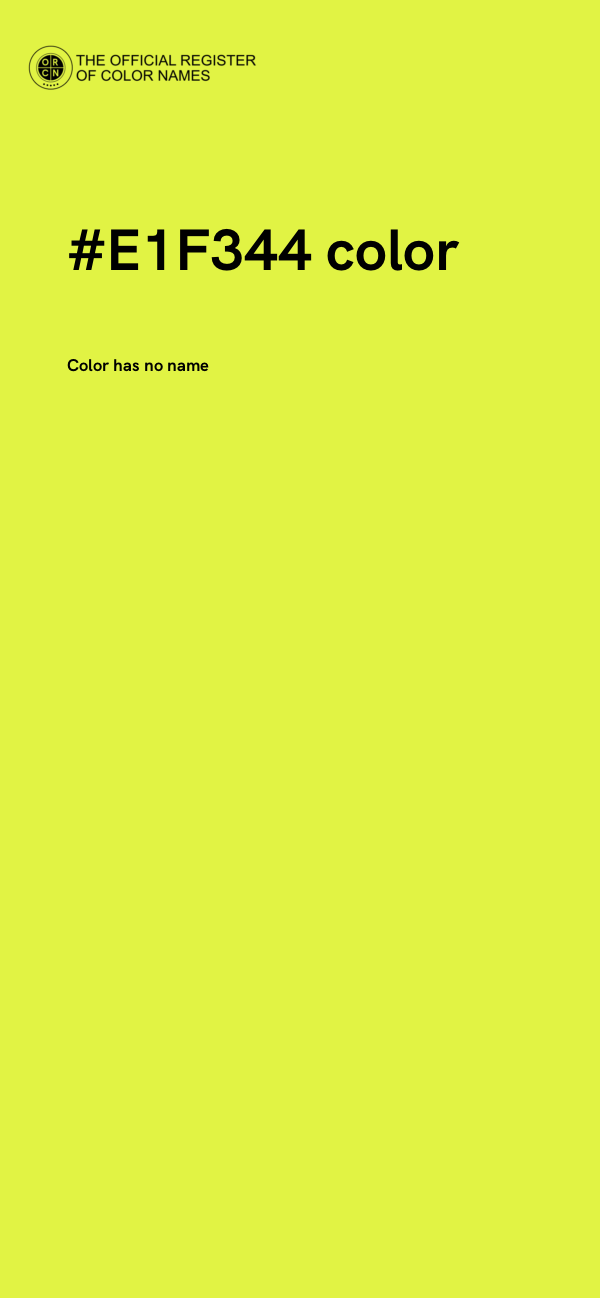 #E1F344 color image