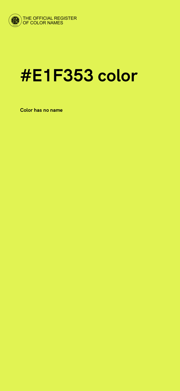 #E1F353 color image