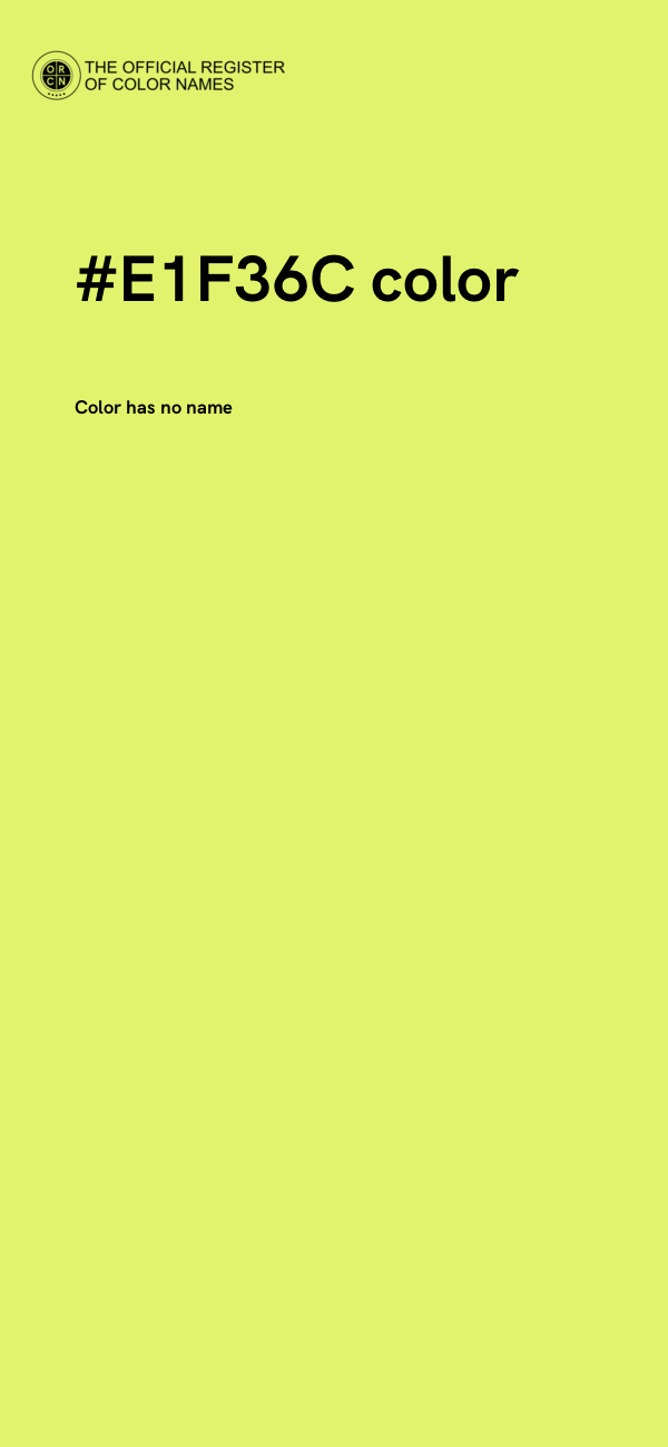#E1F36C color image