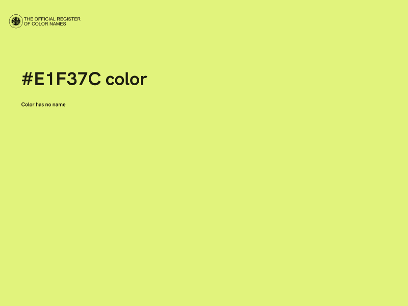 #E1F37C color image