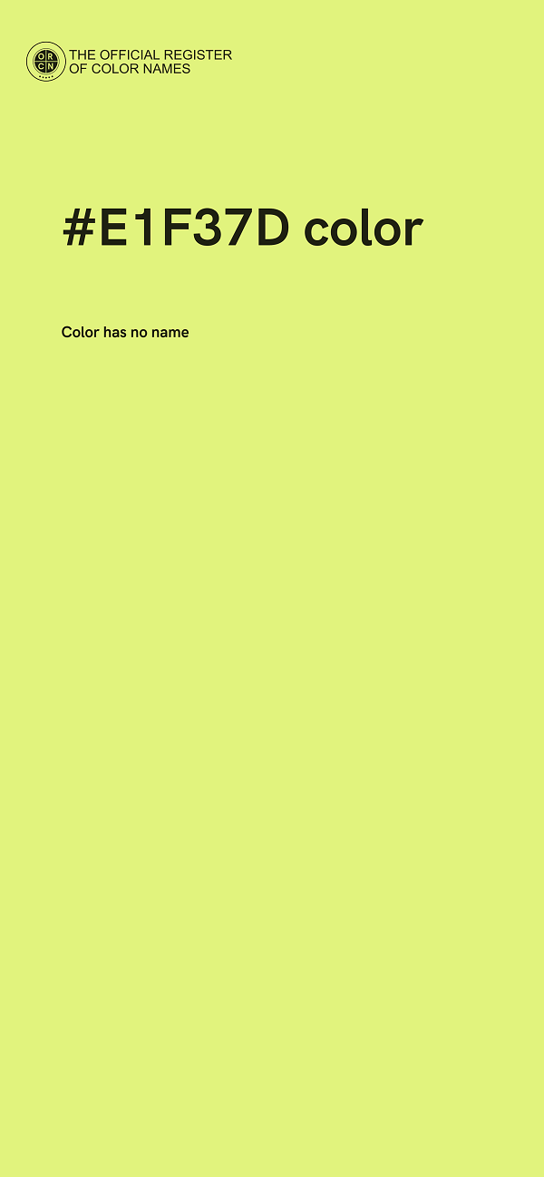 #E1F37D color image
