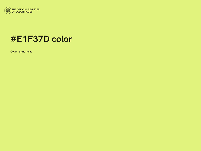 #E1F37D color image