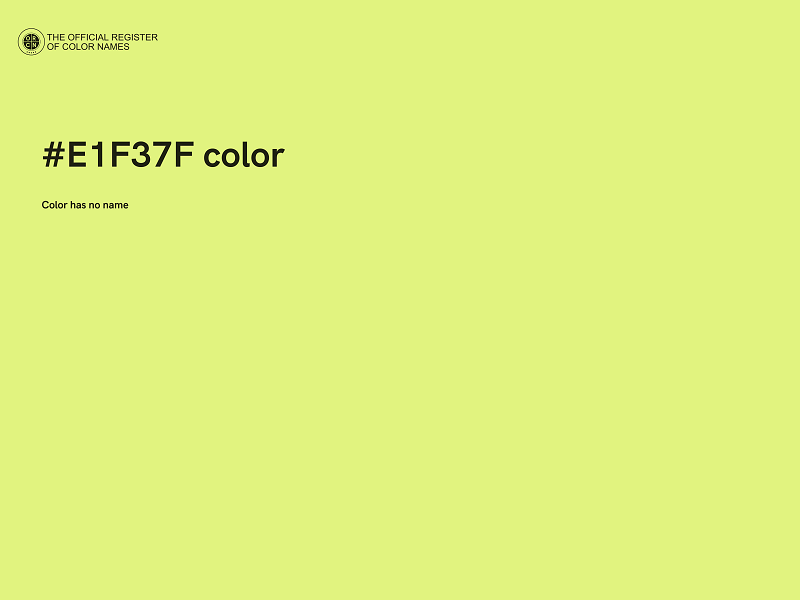 #E1F37F color image