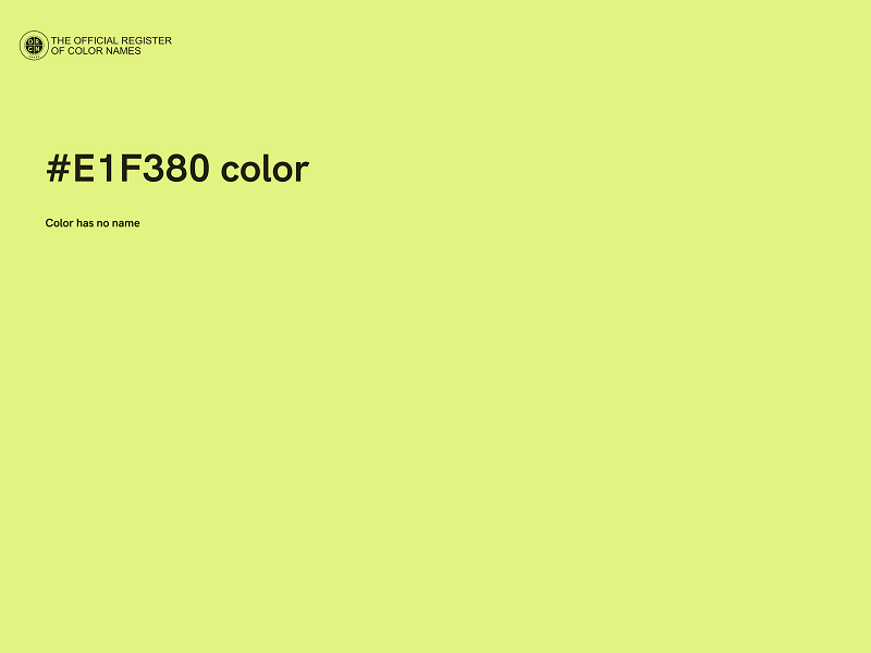 #E1F380 color image