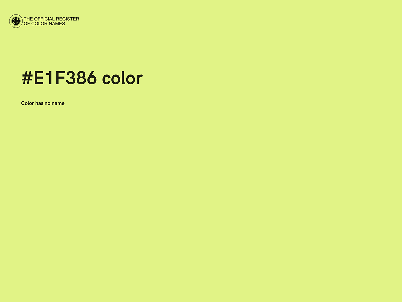 #E1F386 color image