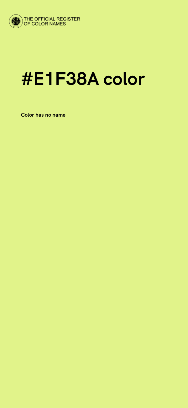 #E1F38A color image