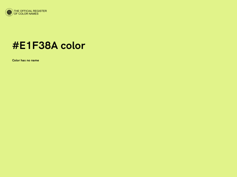 #E1F38A color image