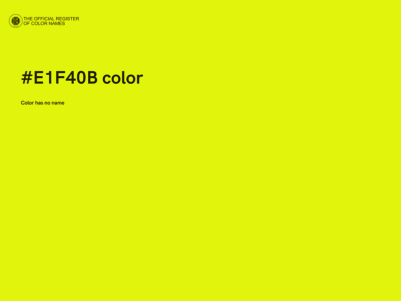 #E1F40B color image