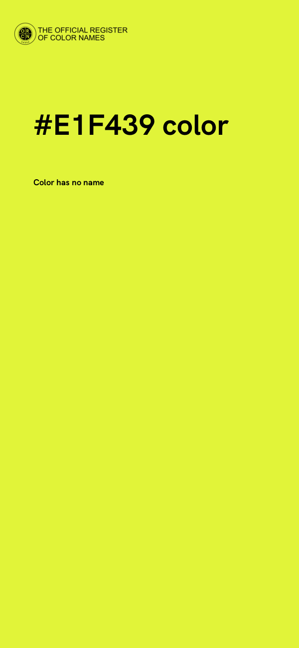 #E1F439 color image