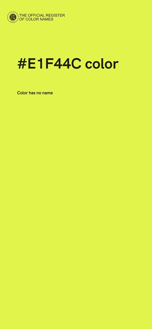 #E1F44C color image