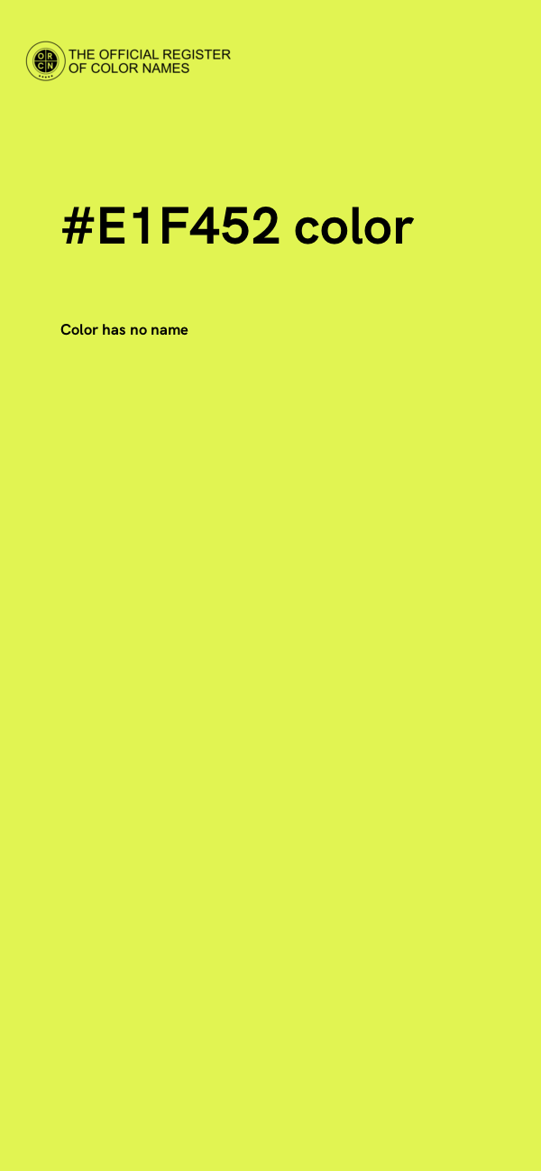 #E1F452 color image