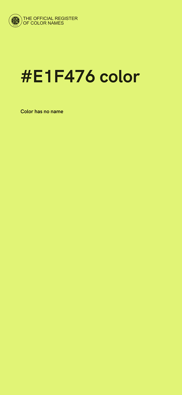 #E1F476 color image