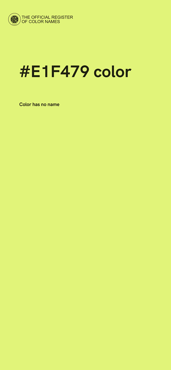 #E1F479 color image