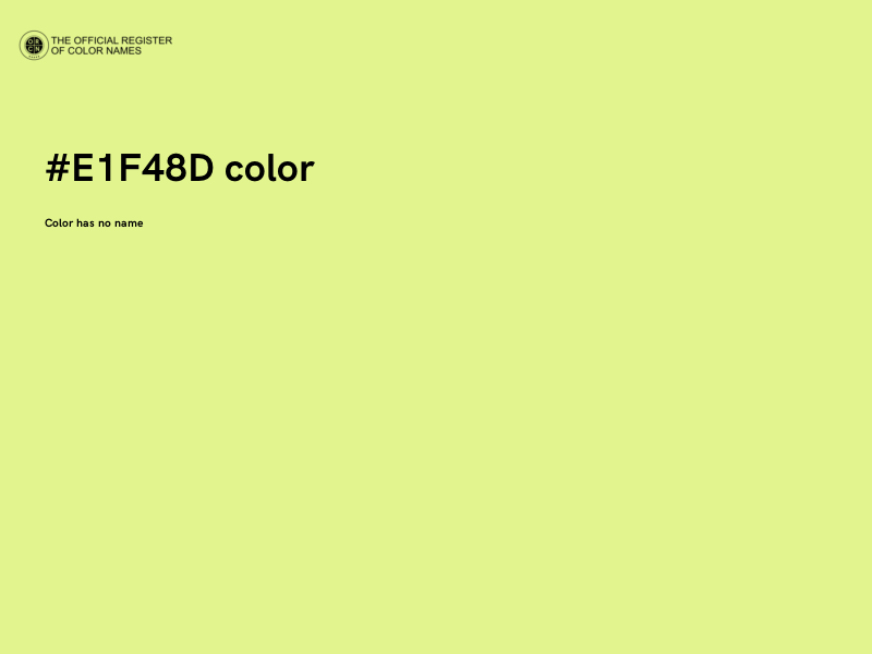 #E1F48D color image
