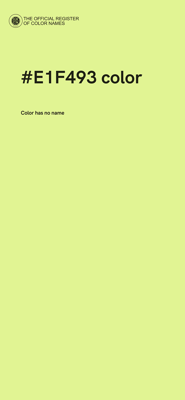 #E1F493 color image