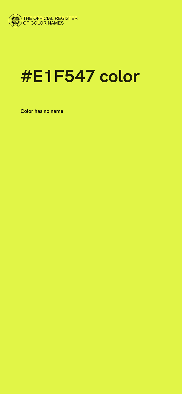 #E1F547 color image