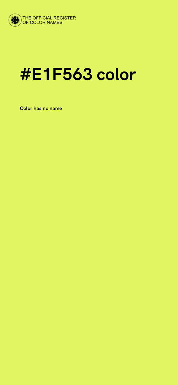 #E1F563 color image