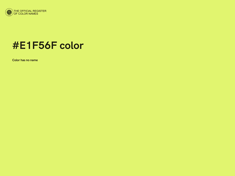 #E1F56F color image