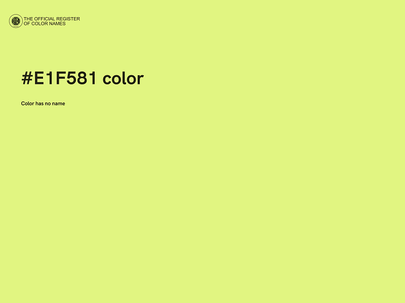 #E1F581 color image