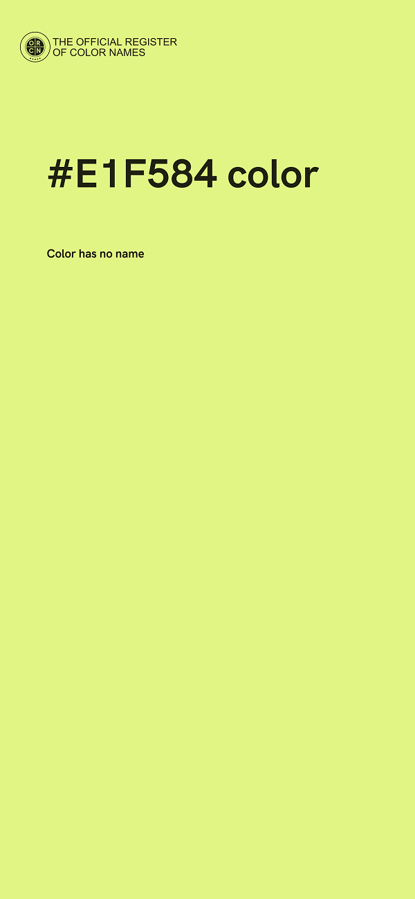 #E1F584 color image