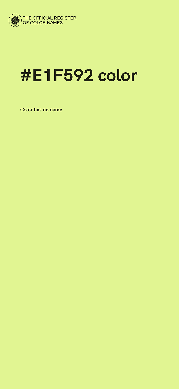 #E1F592 color image