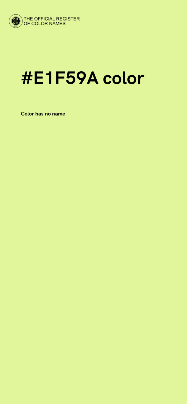 #E1F59A color image