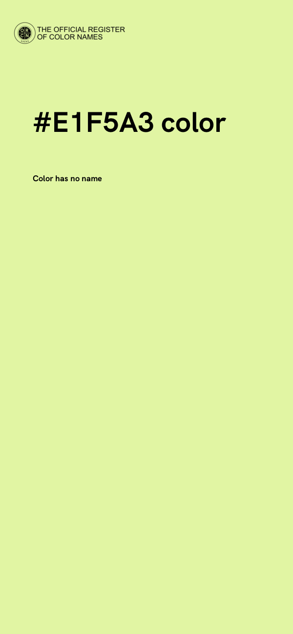 #E1F5A3 color image