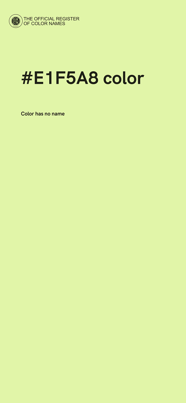 #E1F5A8 color image