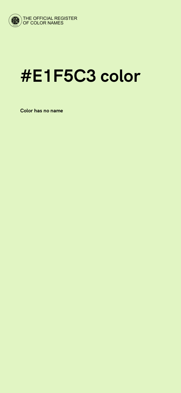 #E1F5C3 color image