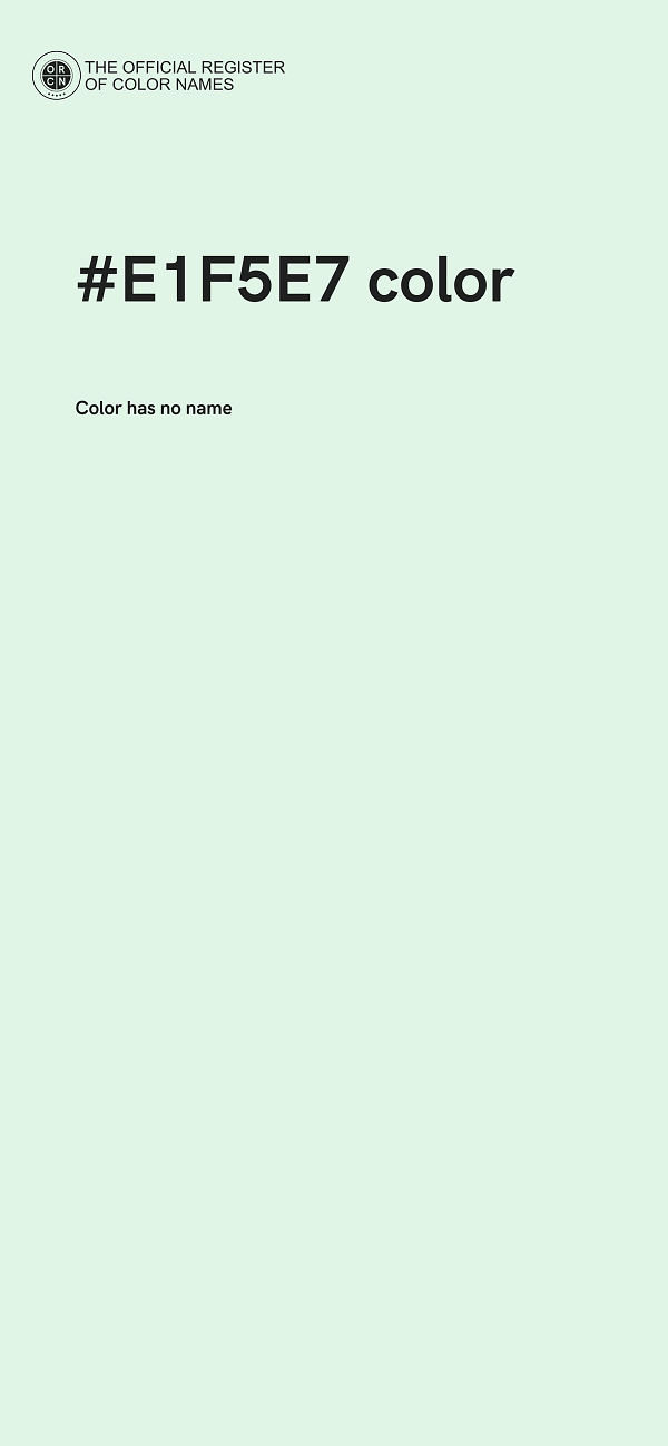 #E1F5E7 color image