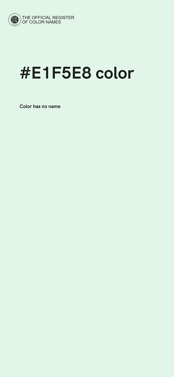 #E1F5E8 color image