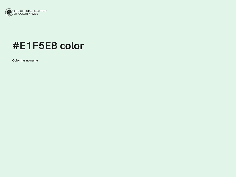 #E1F5E8 color image
