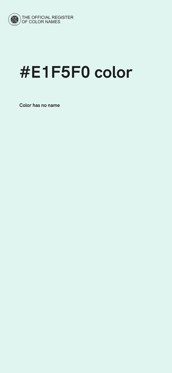 #E1F5F0 color image