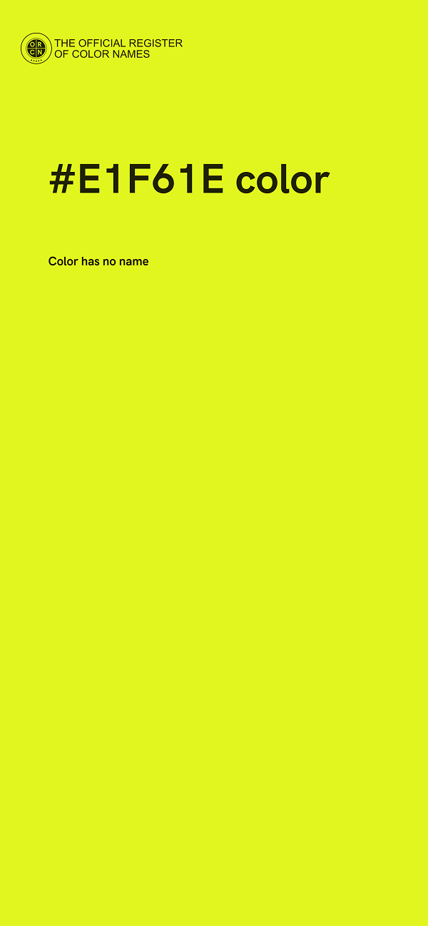 #E1F61E color image