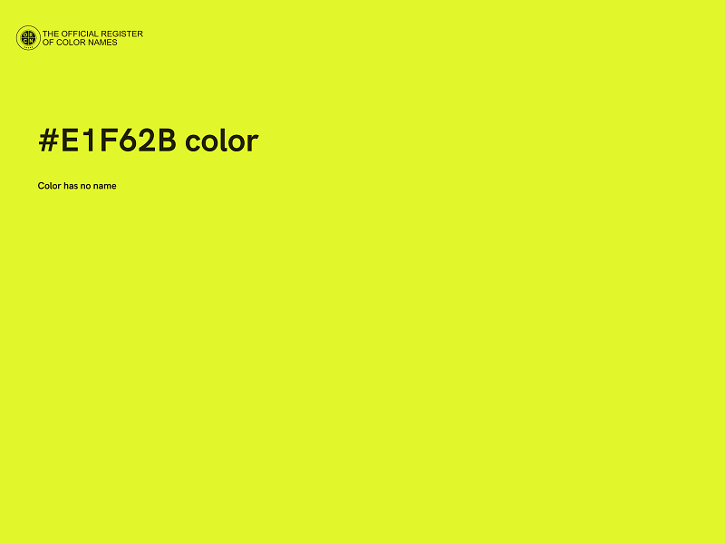 #E1F62B color image